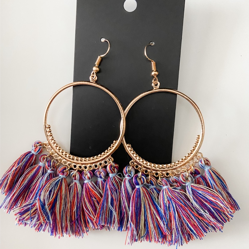 3 for 15 // Tassel Hoop Earrings